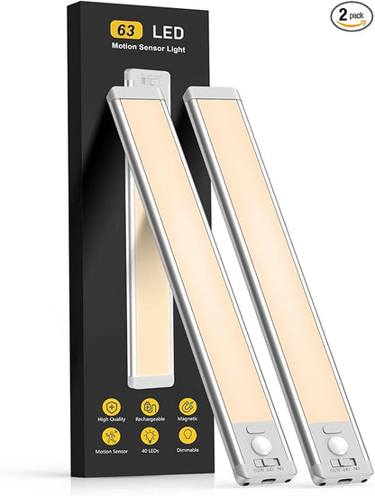 Motion Sensor Light Strip - 16 inches (2 Pack)